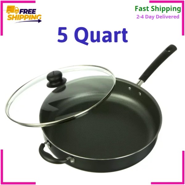 Tramontina Jumbo 5 Quart Non-Stick Frying Cooker Pan Skillet Fry
