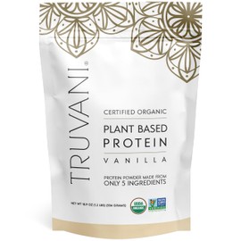 Truvani Vegan Pea Protein Powder | Vanilla | 20g Organic Plant Based Protein | 18 Servings | Keto | Gluten & Dairy Free | Low Carb | No Added Sugar