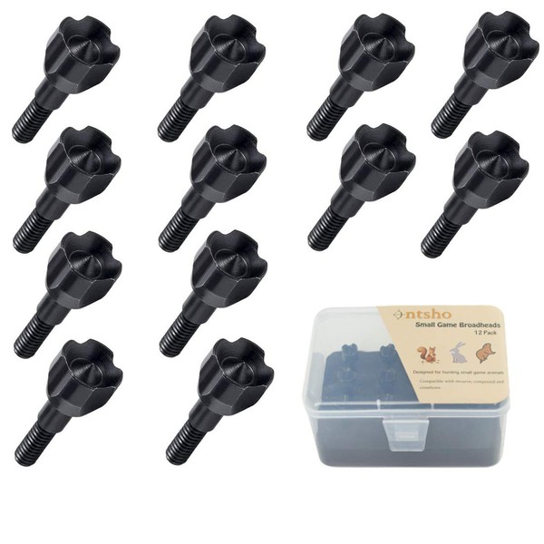 Ontsho Small Game Broadheads 100/125 Grain Hammer Blunt Field Points