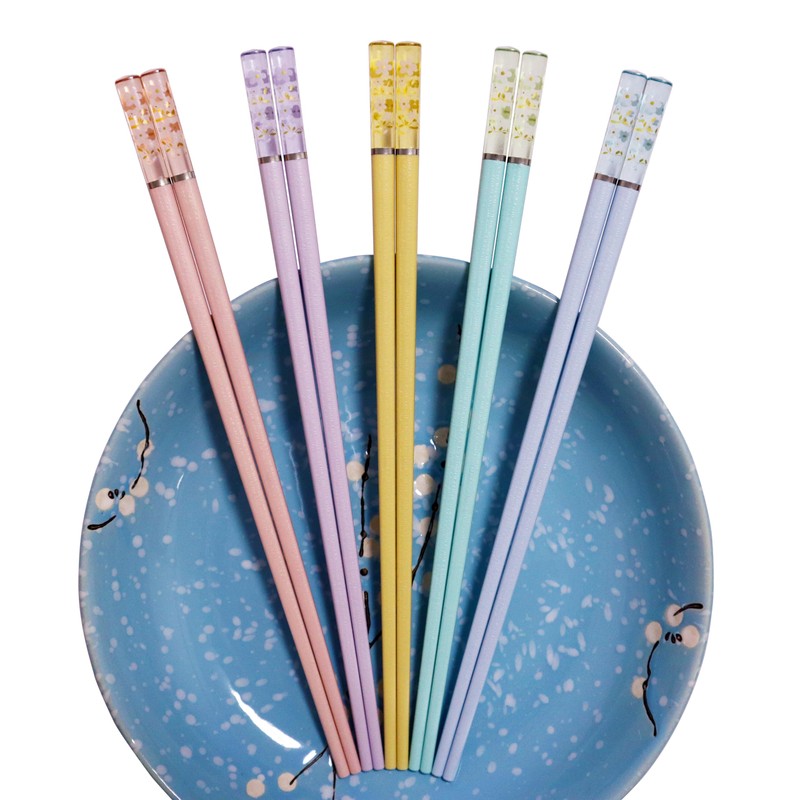 HELERKOL Palillos de Plástico Multi Floral Apto para Lavavajillas 9.6