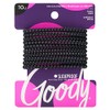 Goody Slide Proof Stayput Black Elastics, 4 mm 10 Count