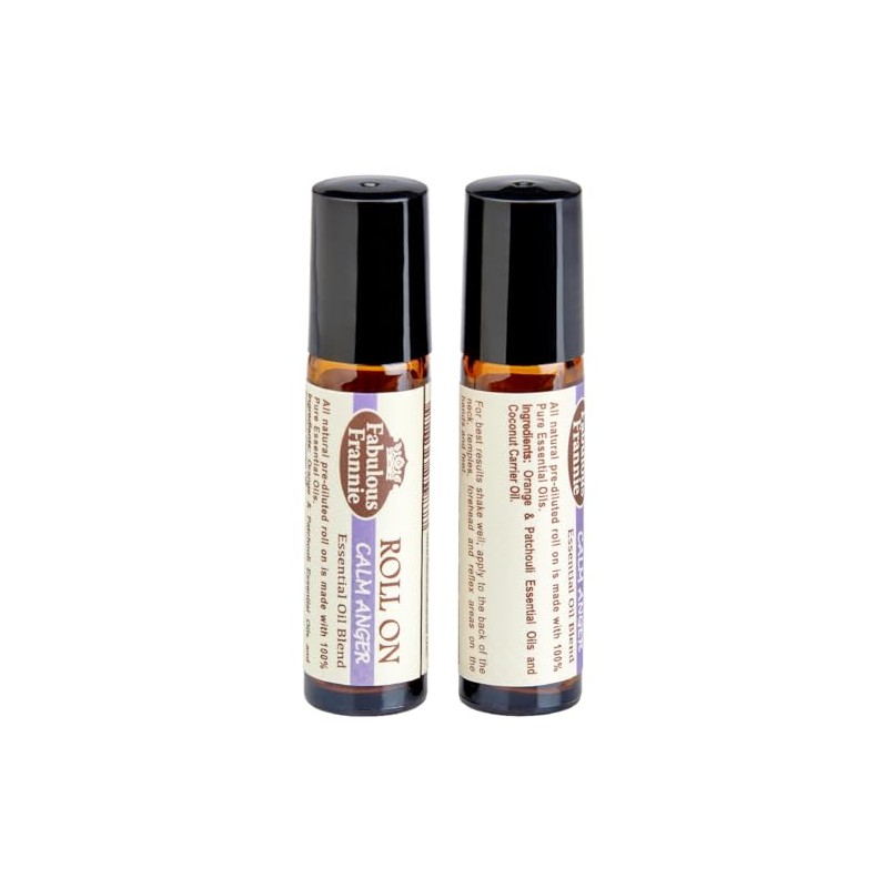 Fabulous Frannie Calm Anger Essential Oil Blend Roll-On Made with