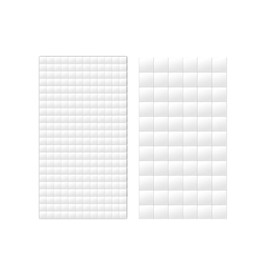 2 Sheets/330Pcs Double Sided Foam Squares for Crafts, Foam Mount Adhesive Dots Foam Tape Mounting Squares Square Foam Strips DIY Crafting Supplies for Scrapbook Office Class