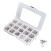 840Pcs Bolts Nuts Assortment Kit Metric M2.5 Assorted Cap Hex