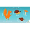 Stickers4 - Autumn Decorations - 40 Static Cling Autumn Woodland