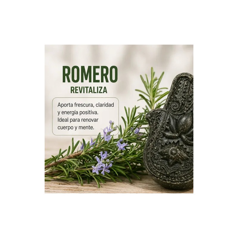 Jabón De Ruda Romero Albahaca Y Lavanda Limpieza Energética