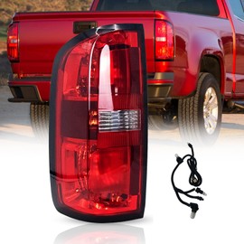 VPIMOZO Tail Light Assembly Compatible With 2015-2022 Chevy Colorado Halogen Type Factory OEM Style Rear Light Red Clear Lens With Bulb & Harness Replaces 84630992 GM2800270 (Left Driver Side)