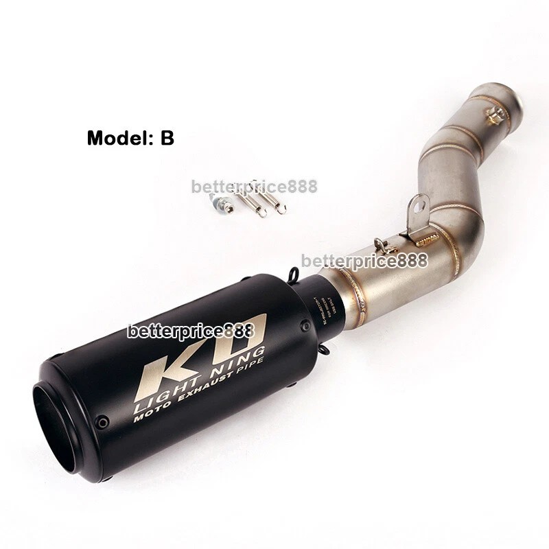 Unbranded Modified Right System Mid Exhaust Pipe + Mufflers For