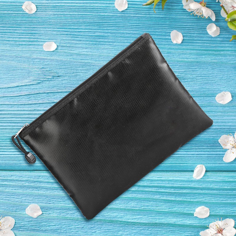 27 x 16cm Waterproof Fireproof File Document Organizer Storage Bag