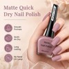 Major Dijit Matte Rosy Brown Nail Polish, Velvet Flat Finish,