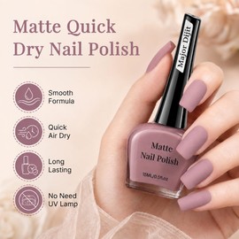 Major Dijit Matte Rosy Brown Nail Polish, Velvet Flat Finish, Long-Lasting