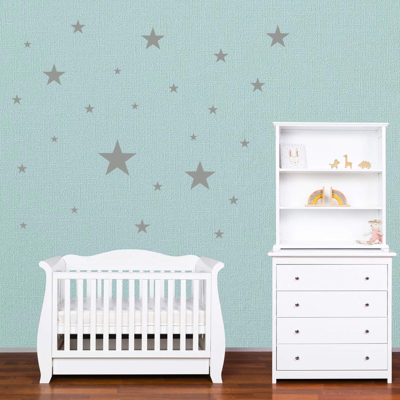 PREMYO Set of 32 Star Wall Stickers Kids - Nursery