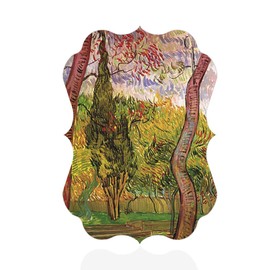 Fastasticdeals Vertical Home Decor Wall Sign Garden of St Paul Hospital C Art Picture Frame Benelux Shape 8x12Inches