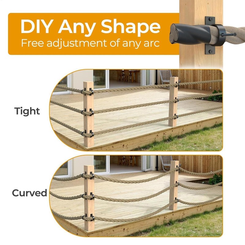 Rope Fence Bracket Holder | Rope Securing Holder Bracket Battle