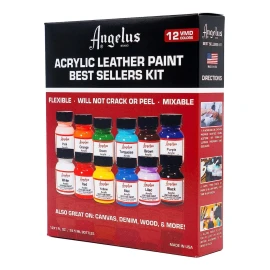 Angelus Kit Pintura Piel Cuero Angelus 12 Tenis Acrylic 29.5ml
