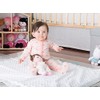 Baby Starters Plush Baby Doll with Rattle, Brunette Olivia, Pink,