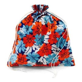 della Q Small Eden Cotton Pouch 200 Salmon