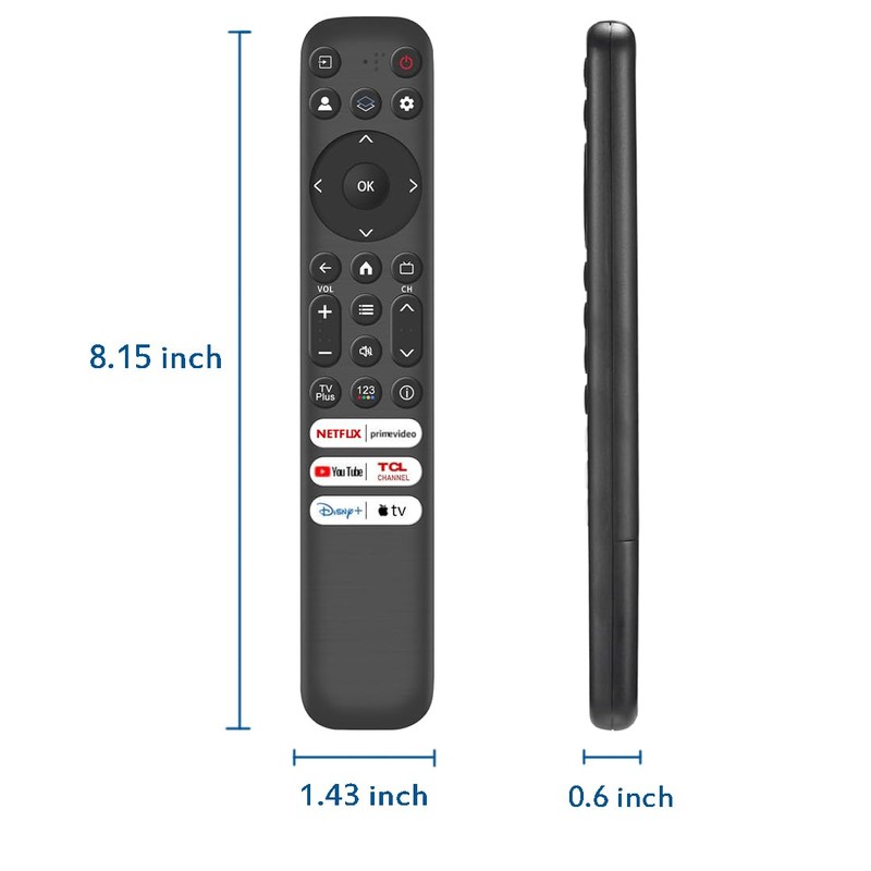 Remote Control Replacement for TCL Google TV, RC813 Remote for