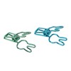 100 Pcs Cute Binder Clips Multipurpose Cartoon Rabbit Shape Blue