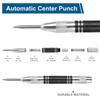 2Pcs Heavy Duty Automatic Center Punch, 5'' Premium Steel Spring