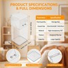 QUUPY Makeup Brush Holder Dustproof Clear Acrylic Cosmetic Brush Organizer