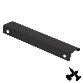 M4TEC Bar Kitchen Cabinet Door Handles Cupboards Drawers Bedroom Furniture Concealed Finger Edge Pull Handle for Wardrobe & Bedroom Cabinet Hardware Black. VD3 Series: 160 mm