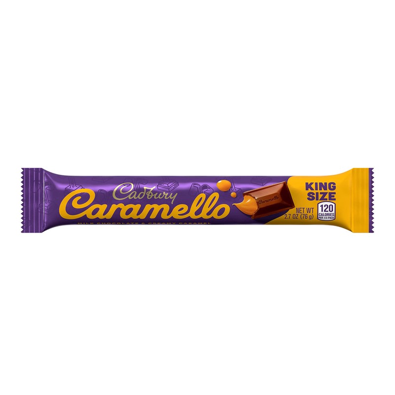 CADBURY CARAMELLO Milk Chocolate Caramel King Size, Candy Bars, 2.7