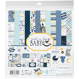 Carta Bella Paper Company Rock-a-Bye Boy Collection Kit, 12-x-12-Inch