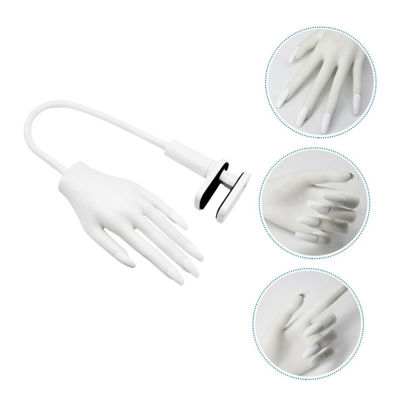 VICASKY Simulated Hand for Nail Practice Durable Nail Art Training