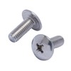 #10-32 X 1/2" Stainless Phillips Truss Head Machine Screw, (100pc),
