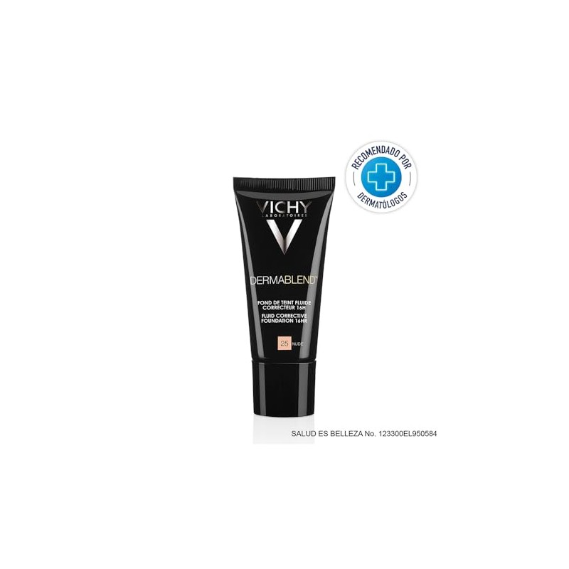 Vichy Base Maquillaje Fluida Alta Cobertura Fps35 Dermablend T25 30ml