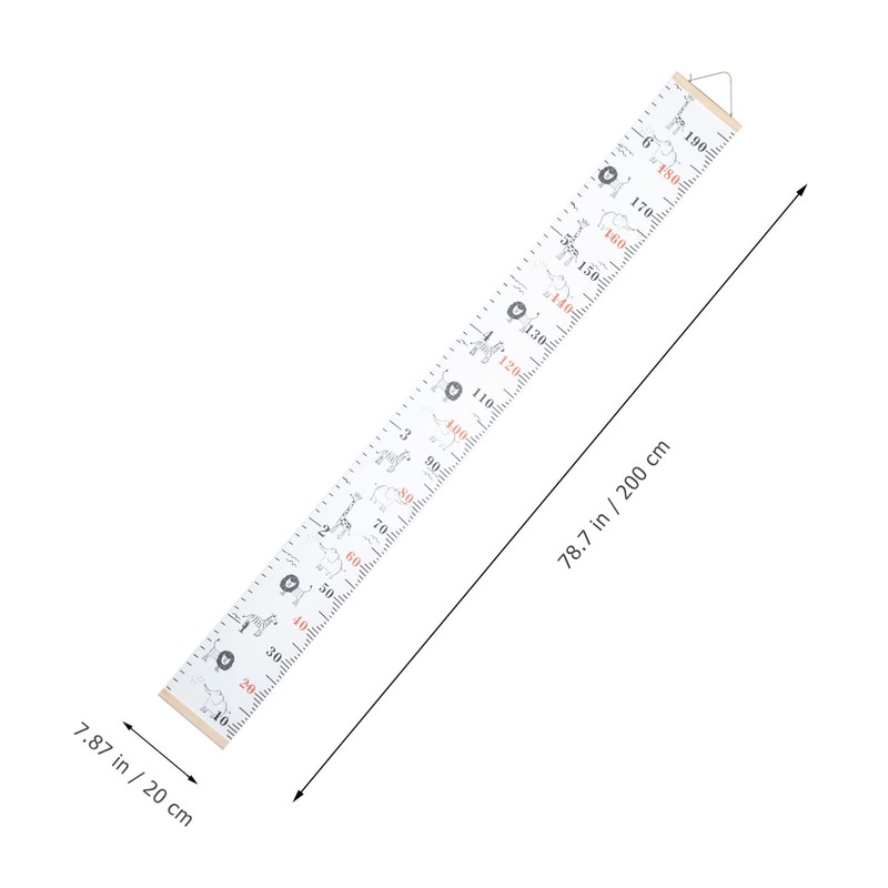 Alipis Animals Growth Height Wall Chart Canvas Measurement Hanging Wall