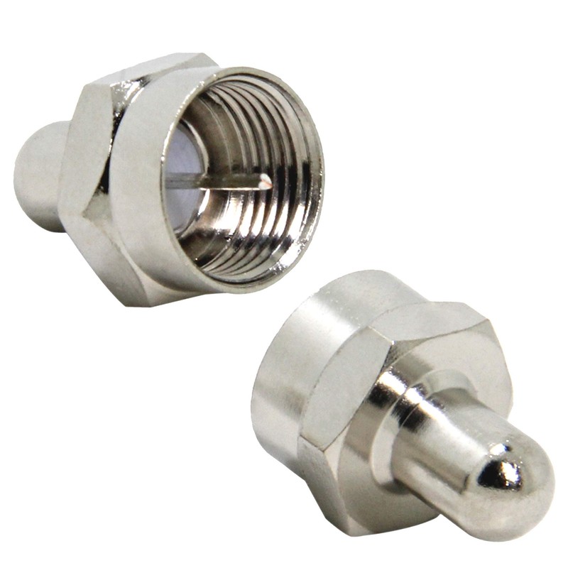RFAdapter Coax Cap Cover, 75 Ohm Terminator, 10 Pack, Coax