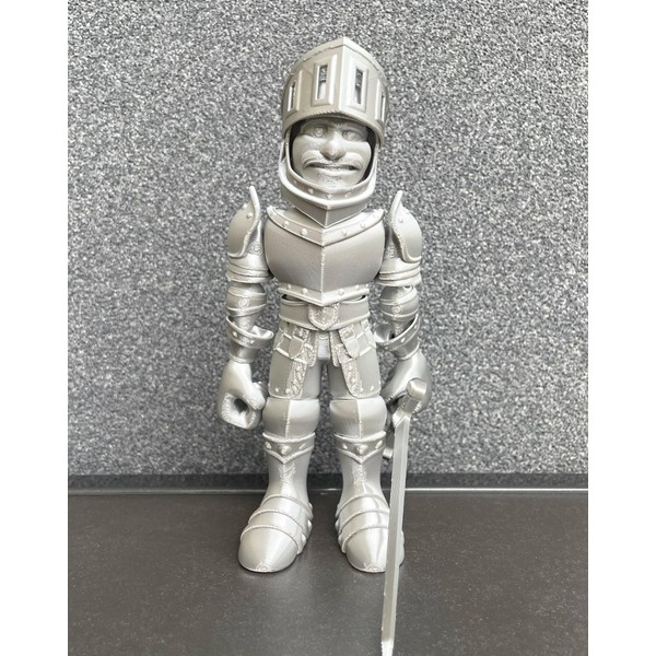 Whattiho 3D Printed Knight Action Figure - 6.5'' Tall Articulated