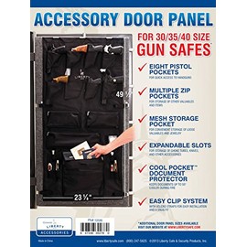 Liberty Safe Gun Safe Door Panel Organizer for Holding Pistols and Important Documents -- 30-35-40 Size (23 5⁄8" x 49 1⁄2")