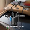 5en1 Cargador Para Auto Retráctil 120w Carga Rápida De Coche