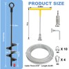 4 Pack 18" Ground Anchors Heavy Duty for High Winds,