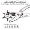 LEDON Leather Hole Punch, 23cm Belt Hole Puncher for Leather