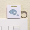 Azeeda 'Thought Bubble Jigsaw' Keyring Tape Measure/Spirit Level Tool (KM00030734)