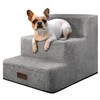 Dog Stairs for Small Dogs & Cats, 3-Step Non-Slip Pet