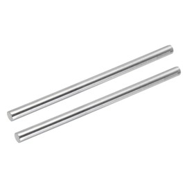 MECCANIXITY 304 Stainless Steel Round Rods, 12.7mm x 250mm Solid Shaft Rods for DIY Craft Model Car Helicopter Airplane, Pack of 2