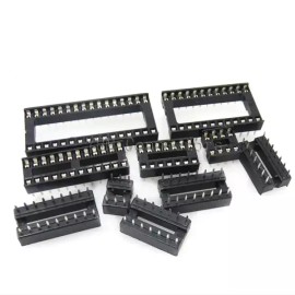 IC 소켓 커넥터 DIP 핀 6 8 14 16 18 20 24 28 32 40 10 개 [DIP-28 Wide-Body] IC Socket Connector DIP Pins 6 8 14 16 18 20 24 28 32 40 10 Pieces [DIP-28 Wide-Body]