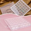 Acrylic Box, 36 Compartments Magnetic Shell Display Case, Clear Shell