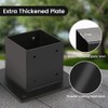 4×4 Post Base 4 Pcs,Deck Post Brackets,Inner Size 3.5"x3.5" Thick