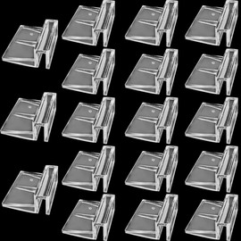 Weilan 18 Pieces Rimless Aquarium Lid Clips 6mm Thick Acrylic Rimless Glass Canopy Clips Holder Fish Tank Cover Support