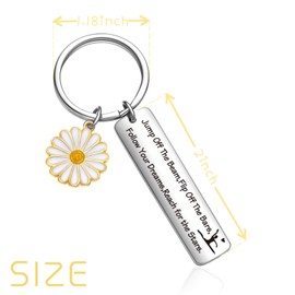 OWHOMS Gymnastics Gifts For Gymnastics Stuff Gymnastic Coach Gifts Gymnastics Team Keychain Gymnastic Mom Jewelry Gymnastic Quote Gifts Gymnastics Class Keychain Gymnastics Themed Gift