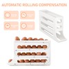 Egg Holder for Refrigerator, 4 Tiers Automatic Rolling Egg Container