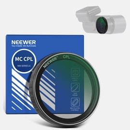 NEEWER Dashcam CPL Filter Compatible with VIOFO A229/A139/A139Pro/T130/WM1, Dash Cam Circular Polarization Filter Accessories, Reduces Reflections/Enhanced Contrast/Multi-layer Optical HD Glass