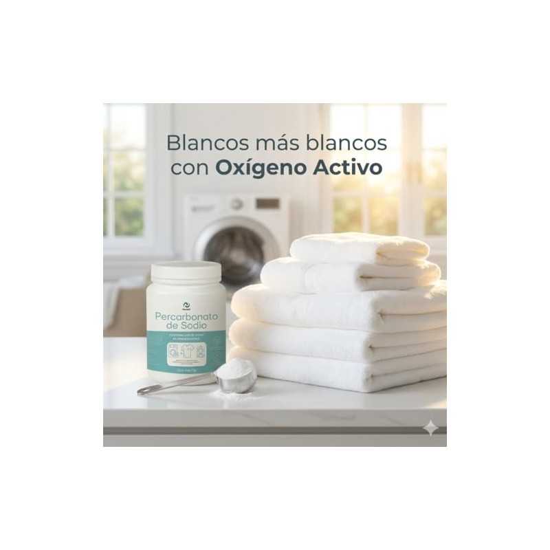 Nuneth - Percarbonato de Sodio 1Kg - Blanqueador Libre de
