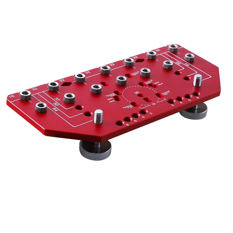 Shelf Pin Drilling Jig 2 in 1 35mm Aluminum Alloy